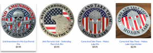 Pro-Gun And Freedom Badges