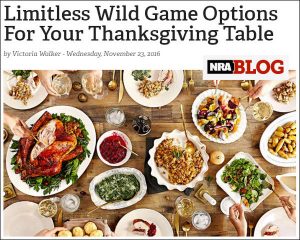 Wild Game Recipes for Thanksgiving and Holiday Gatherings