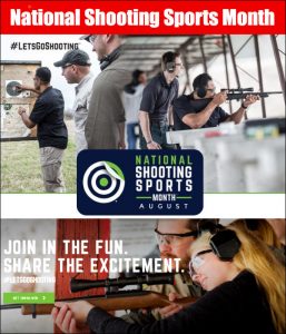 August Is National Shooting Sports Month — FREE Target Set