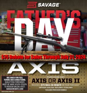 Get $75 Rebate on Savage XP and XP II Rifles through End of July