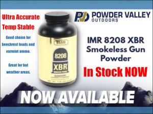 IMR 8208 XBR Powder Now Available at Powder Valley Outdoors