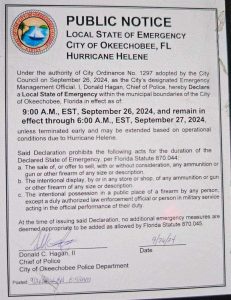 Florida city illegally bans firearm and ammunition sales, CCW during Hurricane Helene