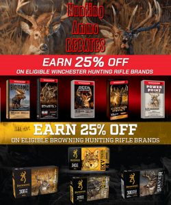 Hunting Ammo Rebates from Winchester & Browning — 25% OFF