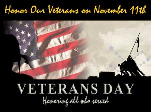 Veterans Day — Honor All Who Served — November 11th