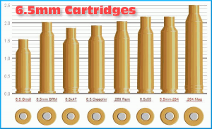 6.5 Creedmoor and Seven Other 6.5mm Cartridge Types