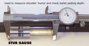 Stub Gauge — Use to Set Shoulder Bump & Check Throat Erosion